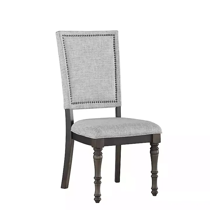 Gray Dawson Upholstered Dining Chairs, Set of 2