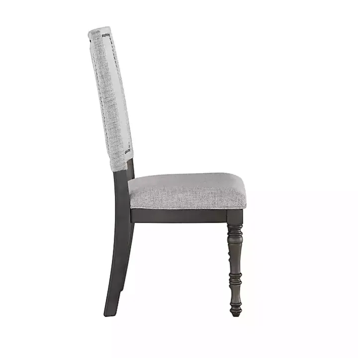 Gray Dawson Upholstered Dining Chairs, Set of 2