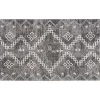 Gray Distressed Geo Markings Accent Rug, 2x3