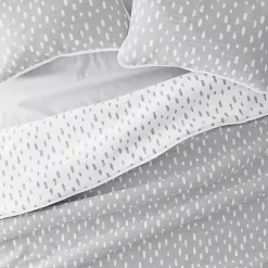 Gray Dotted Reversible 3-pc. King Quilt Set