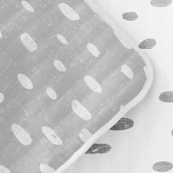 Gray Dotted Reversible 3-pc. King Quilt Set