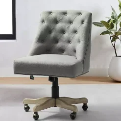 Gray Dylan Upholstered Office Chair