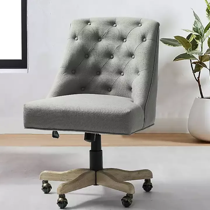 Gray Dylan Upholstered Office Chair