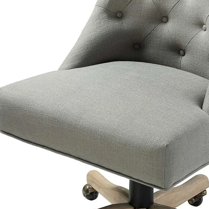 Gray Dylan Upholstered Office Chair