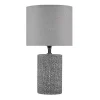 Gray Embossed Ceramic Bayard Table Lamp