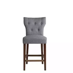 Gray Harrison Tufted Counter Stool