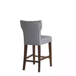Gray Harrison Tufted Counter Stool