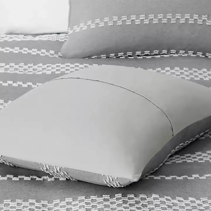 Gray Jacquard 5-pc. California King Comforter Set