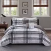 Gray Jax Plaid 5-pc. Full/Queen Comforter Set