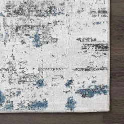 Gray Modern Abstract Washable Runner
