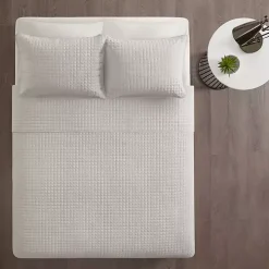 Gray Nash 3-pc. Reversible King Coverlet Set