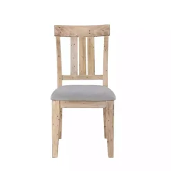 Gray Natural Wooden Sonoma Dining Chairs, Set of 2