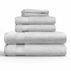 Gray 6-pc. Essential Cotton Bath Towels