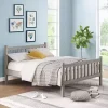 Gray Rustic Spindleback Full Bed Frame