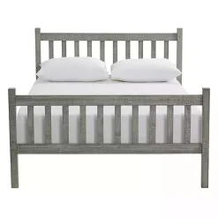 Gray Rustic Spindleback Full Bed Frame