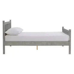 Gray Rustic Spindleback Full Bed Frame