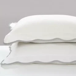 Gray Scalloped Edge 3-pc. King Comforter Set