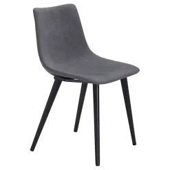 Gray Scooped Daniel Dining Chairs, Set of 2