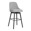 Gray Sicily Swivel Counter Stool