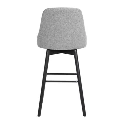 Gray Sicily Swivel Counter Stool