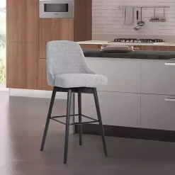 Gray Sicily Swivel Counter Stool