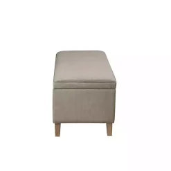 Gray Soft-Close Storage Bench