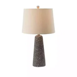Gray Speckled Stone Table Lamp