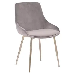Gray Velvet Heidi Dining Chair