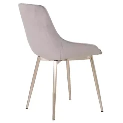 Gray Velvet Heidi Dining Chair