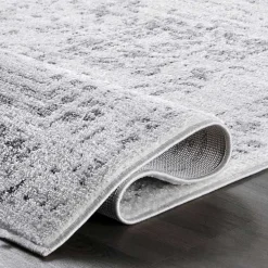 Gray Vintage Distressed Area Rug, 10x14