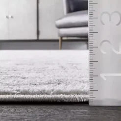 Gray Vintage Distressed Area Rug, 10x14