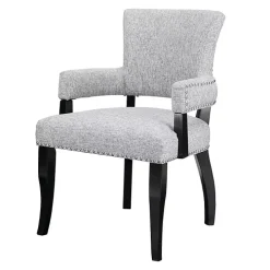 Gray Warms Nailhead Trim Dining Chair