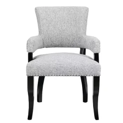 Gray Warms Nailhead Trim Dining Chair