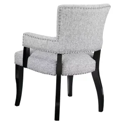Gray Warms Nailhead Trim Dining Chair