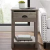 Gray Wash Country Accent Table