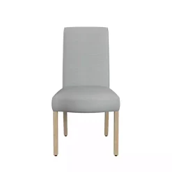 Gray Whitewashed Dining Chairs, Set of 2