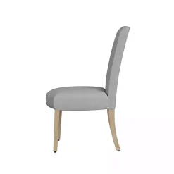 Gray Whitewashed Dining Chairs, Set of 2