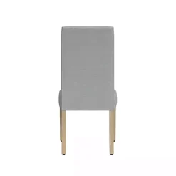 Gray Whitewashed Dining Chairs, Set of 2