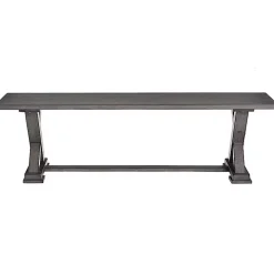 Gray Wood Harbor Dining Bench