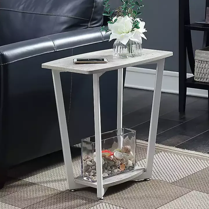 Graywash White Joanne Accent Table