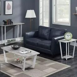 Graywash White Joanne Accent Table