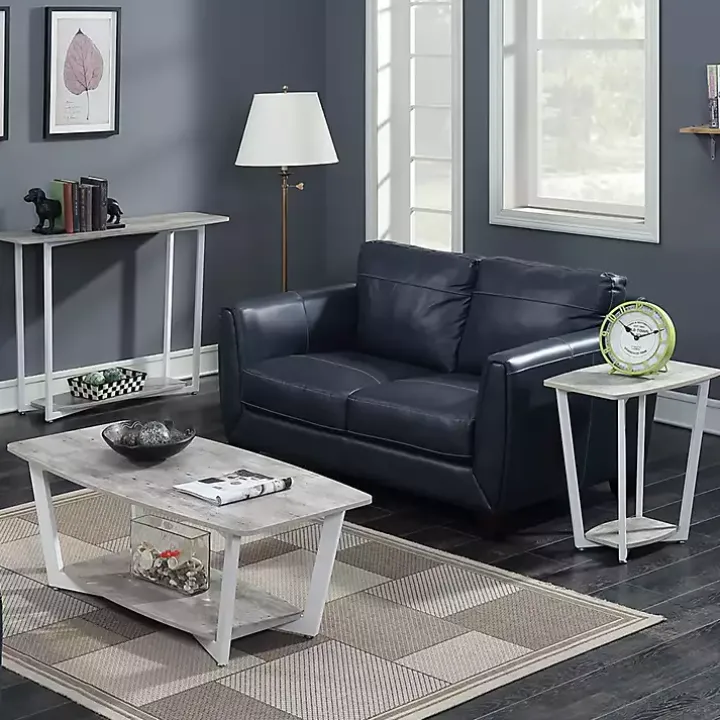 Graywash White Joanne Accent Table