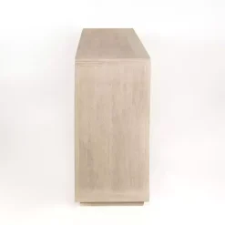 Graywashed Wood Herringbone Sideboard