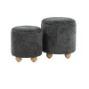 Green Bacci Nesting Ottomans, Set of 2