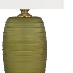 Green Glass Fiola Table Lamp