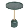 Green Marble & Gold Cocktail Table