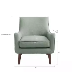 Green Mid-Century Modern Accent Chair