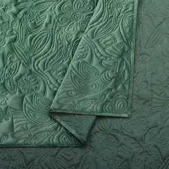 Green Secret Garden 3-pc. Full/Queen Quilt Set