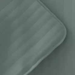 Green Stitched Stripes 2-pc. Twin Quilt Set