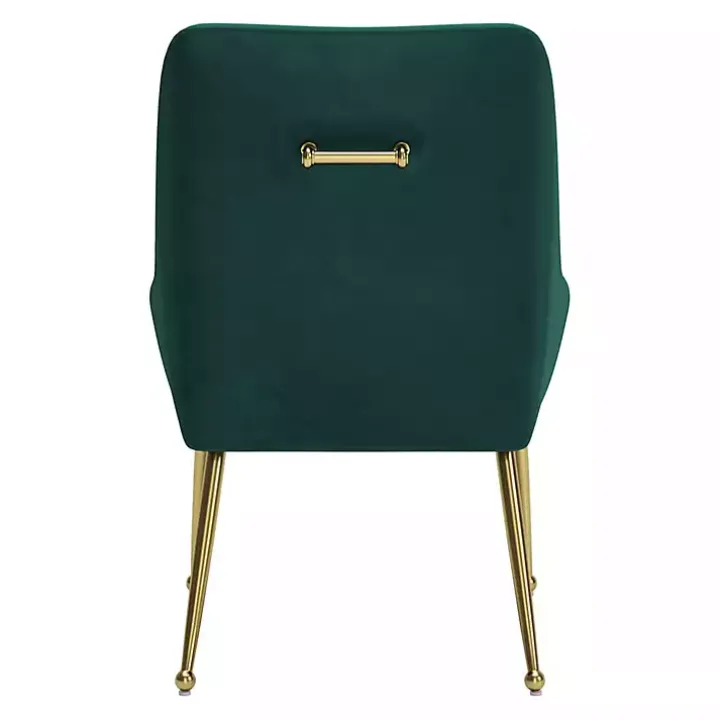 Green Velvet Gold Maxine Dining Chair